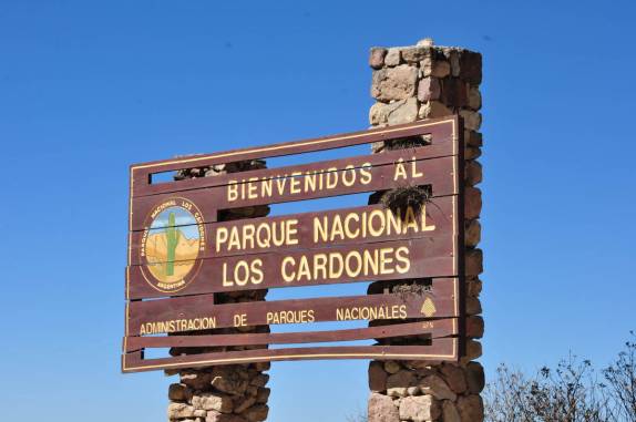 Entrada do Parque dos Cardones, no caminho entre Salta e Cachi - Argentina